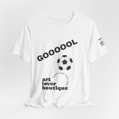 Soccer ‘Goooool’ Graphic Tee — Wholeness Soccer Fan Shirt